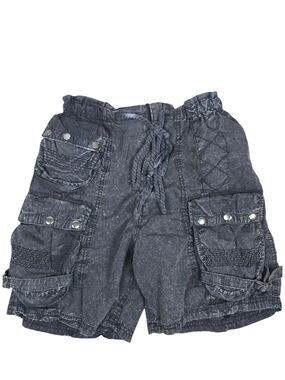 Angel Kiss Black Grung Elastic Waist Shorts